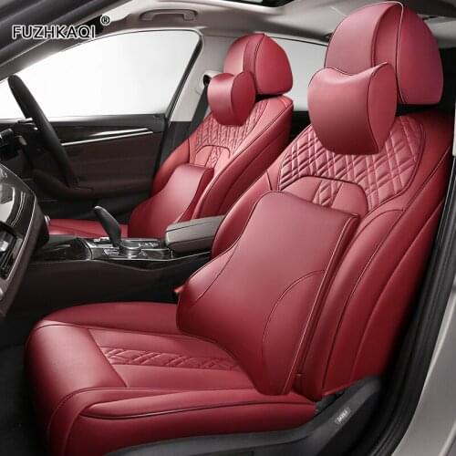 FUZHKAQI Custom Leather car seat cover For LAND ROVER Discovery Freelander Range Rover Evoque Range Rover sport car seats