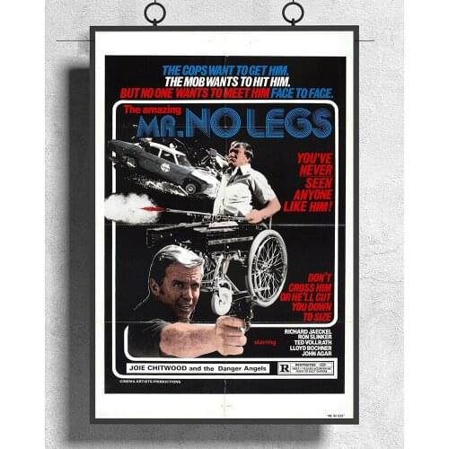 L357 AMAZING MR. NO LEGS Movie Classic Silk Fabric Poster Art Decor Indoor Painting Gift