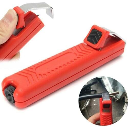 8-28mm Mini Wire Stripper Knife Adjustable Multi Cable Crimping Tool Electrical Wire Stripping Knife Cutter Plier Plastic Handle