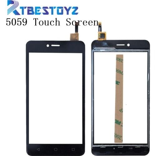 RTBESTOYZ 5.0inch For BQ-5059 5058 Touch Screen Front Glass Digitizer Panel Sensor Glass Lens Replacement For BQ 5059