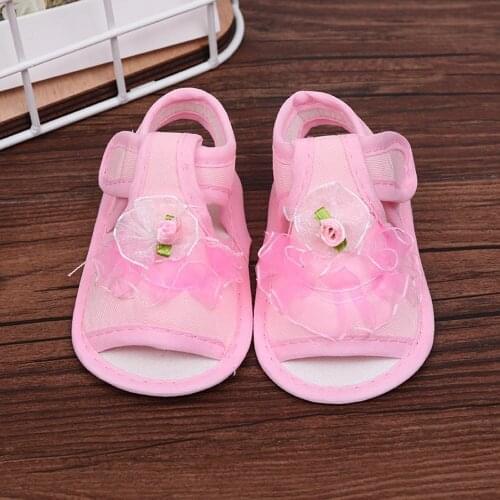 Non-slip Sandals Bowknot Toddlers Newborn Infantil Bow Sandals Soft Non-slip Rubber Sole Summer Baby Girls Flat Walking Shoes