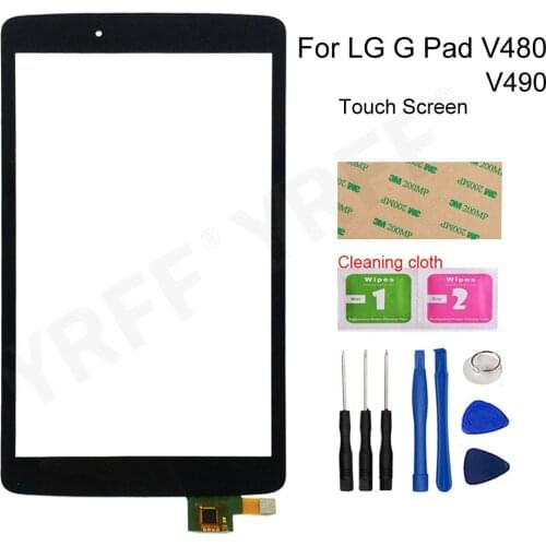 8.0'' Touchscreen For LG G Pad V480 V490 Touch Screen Digitizer Sensor Glass Panel Replacement Parts