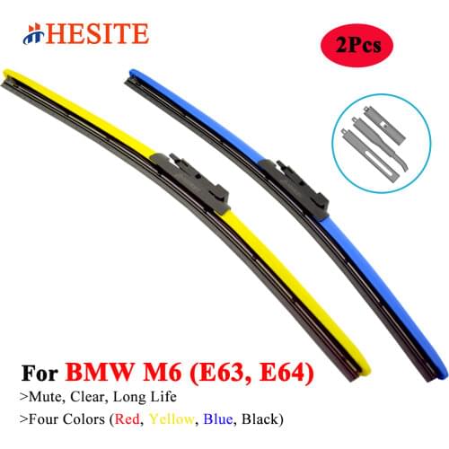 HESITE Colorful Wiper Blades For 1/24 BMW M6 550 E63 E64 Grand Coupe Convertible GT3 0-60 AWD Alpina Accessories 2006 2008 2010