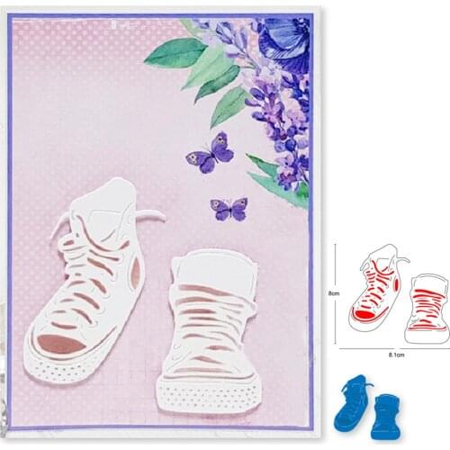 Metal cutting dies sports shoes die mould decoration Scrapbook paper card craft knife blade punch stencils dies