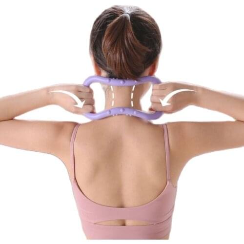 New Upgrade Yoga Ring Open Back Shoulders Artifact Pilates Practice Fitness Thicken Equipment Magic Stretch Swan Neck