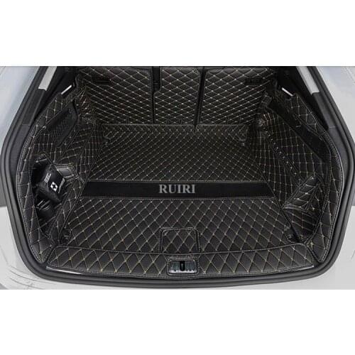 High quality! Custom special car trunk mats for Audi Q8 2021 durable waterproof boot carpets cargo liner mats for Q8 2020-2019