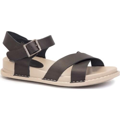 Gedikpasalı Syn P31 Black 2021 Summer Season Womens Sandals Genuine Cow Leather Shorts Orthopedic Buckled Light Use Comfort Anatomical