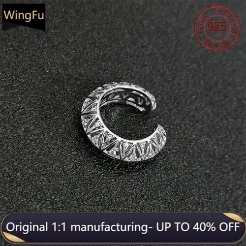 April new style 925 sterling silver fashion earrings silver original ear clip zircon women luxury brand Monaco jewelry gifts