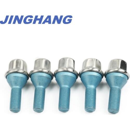 2012-2020 Chrysler Dodge Jeep Hex Head Bolts For Aluminum Wheels Set Of 5