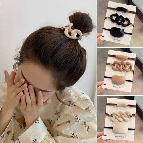 2021 Hair Rope Set Beautiful Ponytail Holder Bands Elastic Ties Hair Accessories Set for Women and Girls NOV99