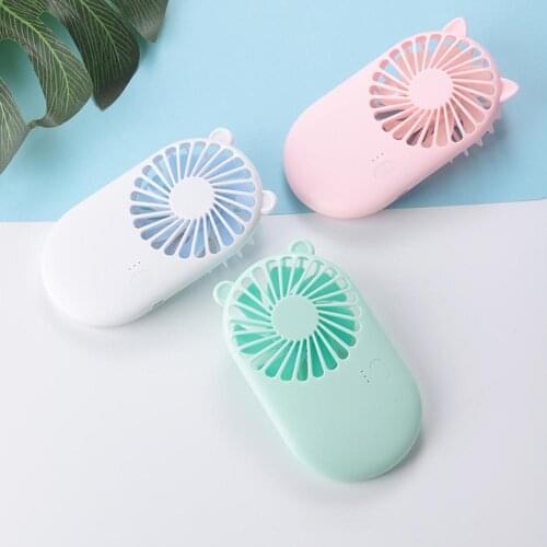 3-Speed Mini USB Desktop Fan Mini Pocket Fan Hand Held Travel Cooler Personal Portable Cooling Fan For Office Household Outdoor