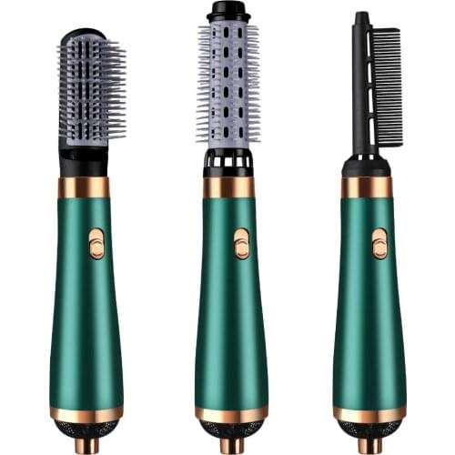3 In 1 MultiFunctional Hair Dryer Comb Hot Air Styler Comb Straightening Curling Iron Roll Styling Brush Hair Styling Tool