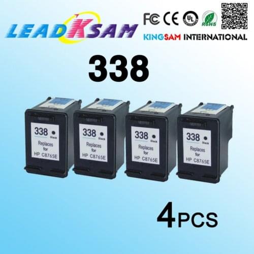 4x compatible for HP 338 Black Ink Cartride For HP338 PSC 1507 1510 1600 1610 1610xi 2350 2355 Printer
