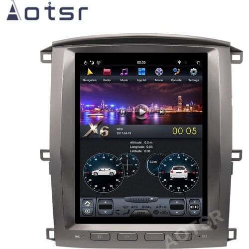 AOTSR Tesla Style Android 9 Car Radio For Lexus LX470 2002 - 2007 GPS Navigation PX6 Multimedia Player DSP Carplay IPS Autoradio