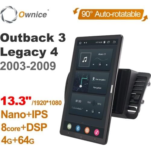 Tesla Style PX6 Android 10.0 Car Multimedia Player 1920*1080 Navigation GPS For Subaru Outback 3 Legacy 4 2003-2009 Car Radio