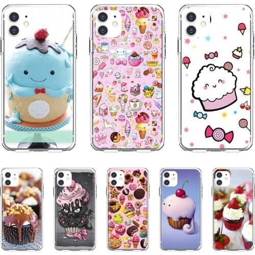 For Xiaomi mi Redmi Note 3 4 4X 5 6 7 8 8t 9 9s 9t 10 pro lite Housing Chocolate-Nutella-Cherry-ice-cream