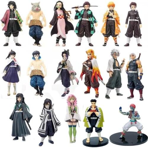 16Cm Anime Demon Slayer Kamado Tanjirou Nezuko Action Figures PVC Model Toys Kimetsu No Yaiba Collectible Figurine With Box
