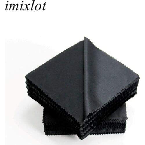 Imixlot 10pcs Simple Fashion 14x14cm Sunglasses Microfiber Eyeglass Cleaning Cloth Glasses Duster Wipes Eyewear Accessories