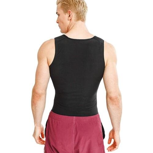 Mens high-quality fitness vest Slim polymer sauna vest reduces abdominal fat burning machine Exercise T-shirts Swaet shaper