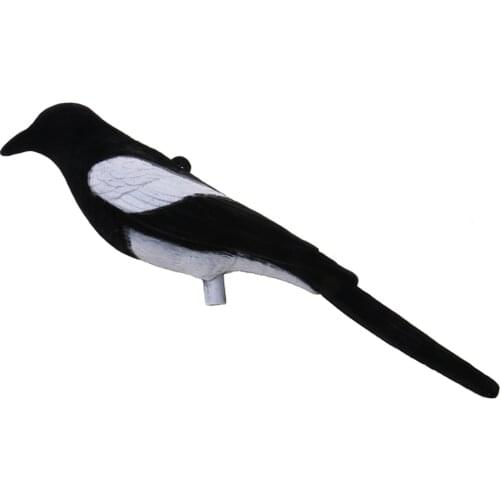 Full Flocked Realistic Calling Magpie Decoy Shooting/Hunting Decoying Lure