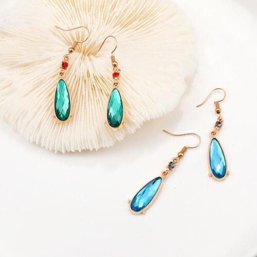 Howls Moving Castle Earrings Temperament Drop-Shaped Metal Earrings Miyazaki Hayao Anime Peripheral Fashion Jewelry Gift