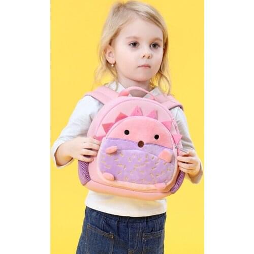 3D Hedgehog School Bags for Girls Cute Animal Children School Backpack for Boys Best Gift to Toddler Kids Bag mochila escolar