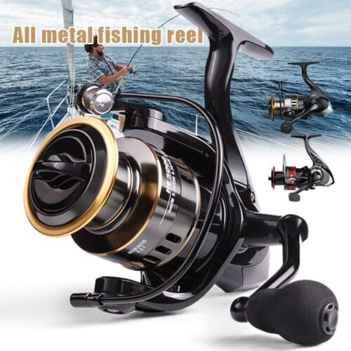 Fishing Reel Collapsible Handle and Metal Shaped Body for Freshwater and All Season Fishing &T8