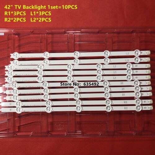 LED Backlight strip 10leds For LG LC420DUE 42LA620Z 42la620v 42LP360C 6916L-1317A 6916L-1318A 6916L-1319A 6916L-1320A 42LN570V
