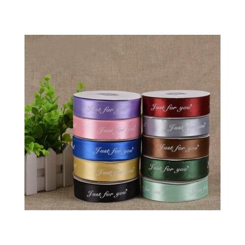 Fresh and plain color gift packaging ribbon Florist cake printing bag brocade Ribbon Ribbon Ribbon