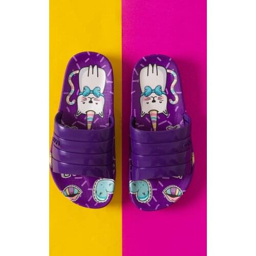 Kids Slipper Unicorn Cat Printed Convenient and Comfortable breathable Orthopedic Base 2cm Heel Length 2021 Trend From Turkey