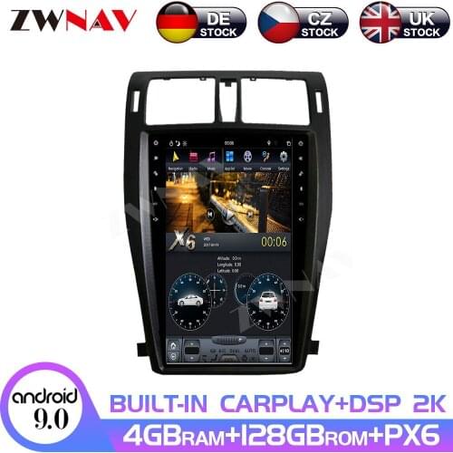 ZWNAV Android 9 4+128GB PX6 Tesla Style Car GPS Navigation For TOYOTA CROWN 2013 Auto Radio Stereo Head Unit Multimedia Player