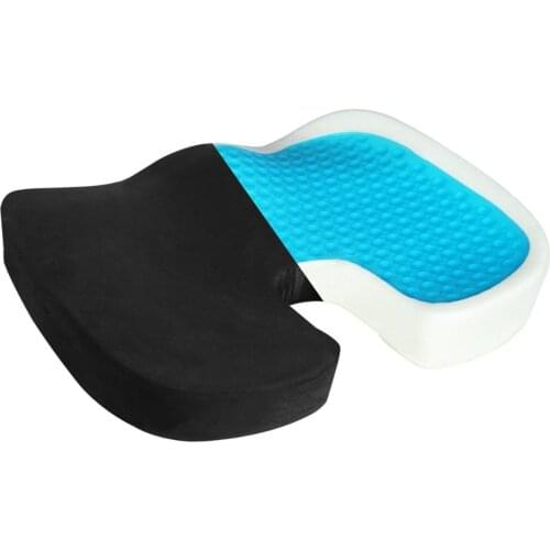 1PC Orthopedic Seat Cushion Ergonomic Chair Cushion with Gel Coating Seat Booster Seat Pain-reducing Relief for Chair Car