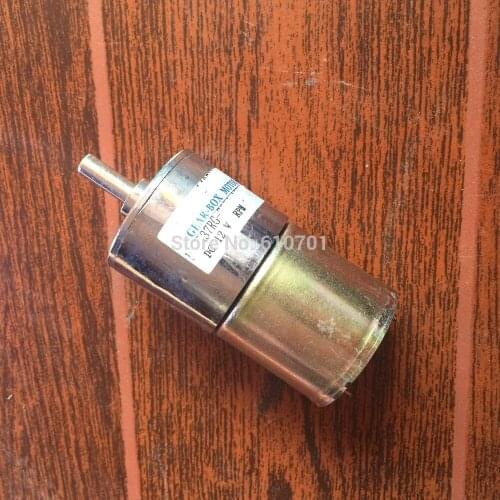 12V 24V 5/10/15/20/30/35/50/100/200/300/400/500/800/1000RPM Permanent Magnetism DC Gearbox Geared Motor DFGA37RG Shaft in Center