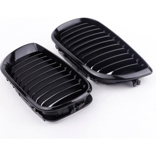 2Pcs Gloss Black Kidney Front Grille for BMW E46 3 Series 4 Door 2002-2005 Car Accessories