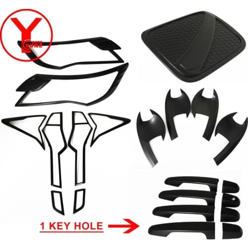 2015-2018 black kit cover For MITSUBISHI Montero PAJERO SPORT Shogun 2016 2017 2018 car styling accessories light cover YCSUNZ