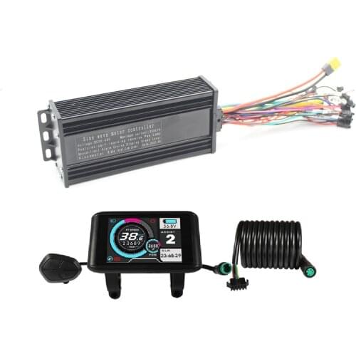 36V-52V 1000W-1500W 35A 3-mode Sine Wave ebike Controller with Colorful LCD