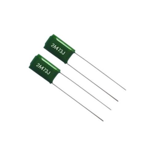 50PCS 2A473J 5mm 100V 47nF 473 2A473 Polyester Film Capacitor