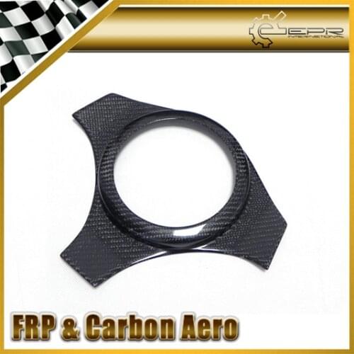 Car Styling For Mitsubishi Evolution EVO 7 8 9 Real Carbon Fiber Steering Wheel Cover