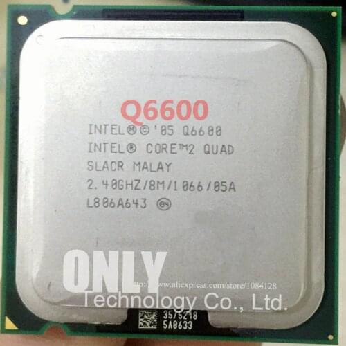 Free shipping Core 2 Quad Q6600 CPU (2.4Ghz/ 8M /1066GHz) Socket 775 Desktop CPU