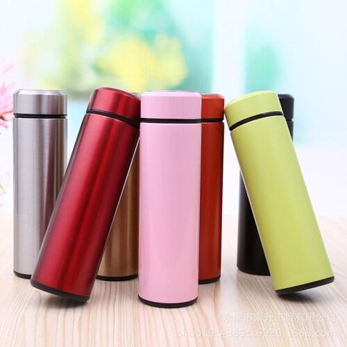 Business straight cup Vacuum gentleman mug Double layer stainless steel teacup Gift cup Custom wholesale 500ML