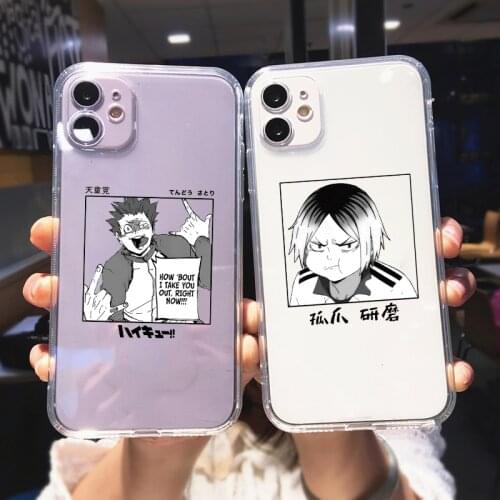Anime Haikyuu High School Volleyball Hinata Kageyama Tobio Phone case for iPhone 11 Pro 12 XR X XS MAX 7 8Plus soft silcon cover