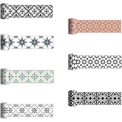 Decorative Stickers Roll Waterproof Floor Stickers Modern PVC Self Adhesive Wallpaper Peel And Stick Removable Tile Stickers