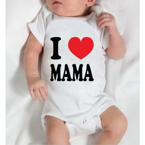 Baby Winter Clothes New Born Baby Clothes Long Sleeve Newborn Romper Cotton Toddler Rompers Printing I Love Mama onesies