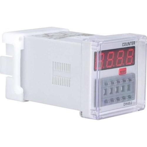 DH48J-A 24V/220V 11 Pin Contact/Sensor Signal Input Digital Counter Relay LED Display 1-999900 11-Pin New 2019