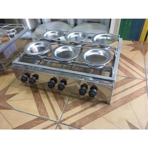 FOR 6 PERSONS Kunafa Konafa Kanafeh Kunafah Kunefe Machine Stove Quarry 6 PLATE INCLUDED works with PROPANE GAS ( LPG )