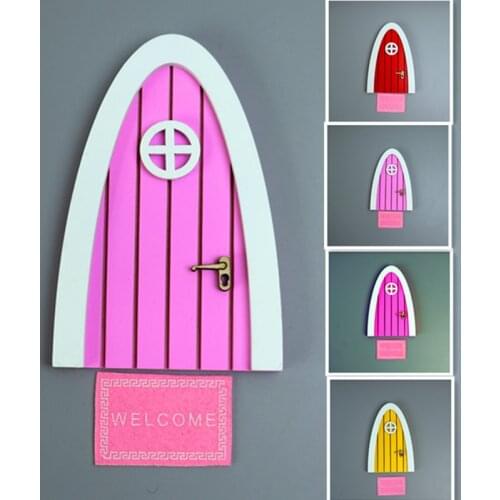 Doll House Door,Fariy Door,Fariy Tooth,Eif Door,Mini Arch Hand Made Cute pink Fairy door Mouse hole