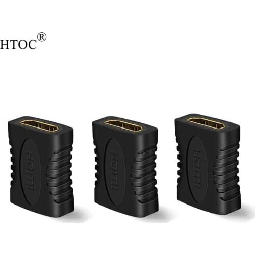 HDMI Female To Female Adapter Gold Plated High Speed HDMI Female Coupler 3D&4K Resolution For HDTV PS4 Lptop TV Box And More