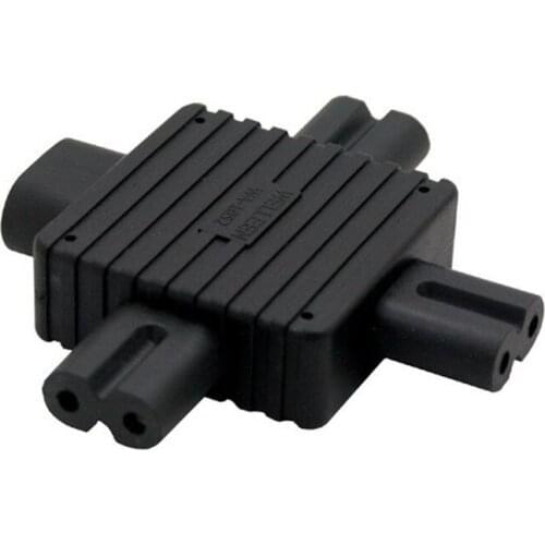 IEC 320 IEC320 IEC Figure 8 C8 Male to 3X Female C7 plug Splitter Power Adapter connector for Power Supply 1 in 3 out