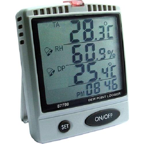 AZ87798 dew point RH% temperature and humidity meter SD card recorder desktop humidity dew point measuring instrument record