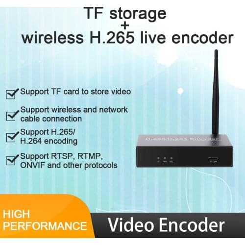 Video Audio Encoder H.265 RTSP RTMP ONVIF Multifunctional Live Streaming HD 1080P 45FPS Stable Converter IPTVs Portable